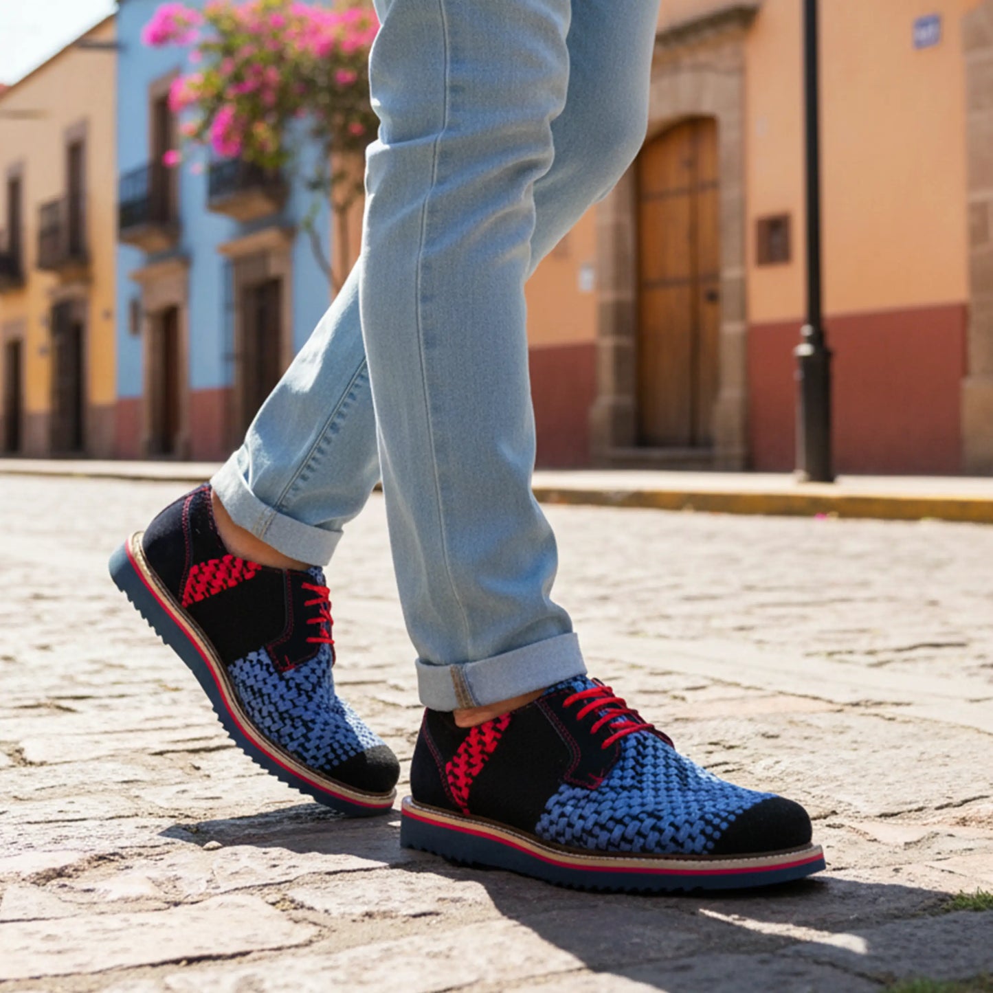 RA-F2 TELAR NEGRO AZUL ROJO