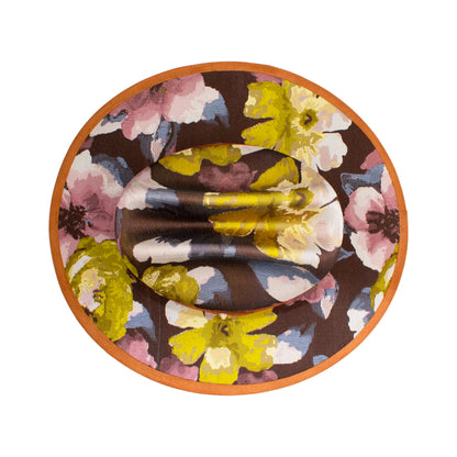 SOMBRERO FLORES MOSTAZA