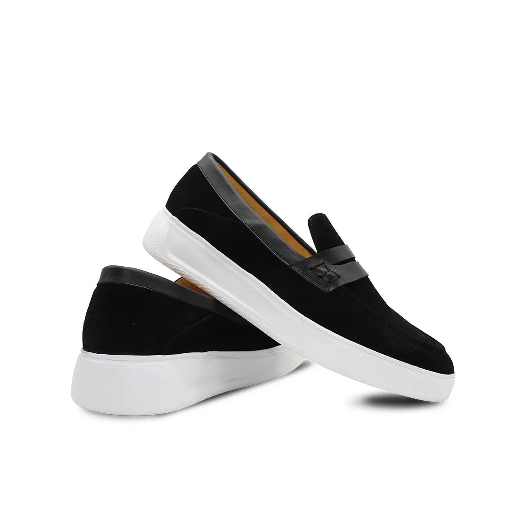 MANOLO 01 GAMUZA NEGRO