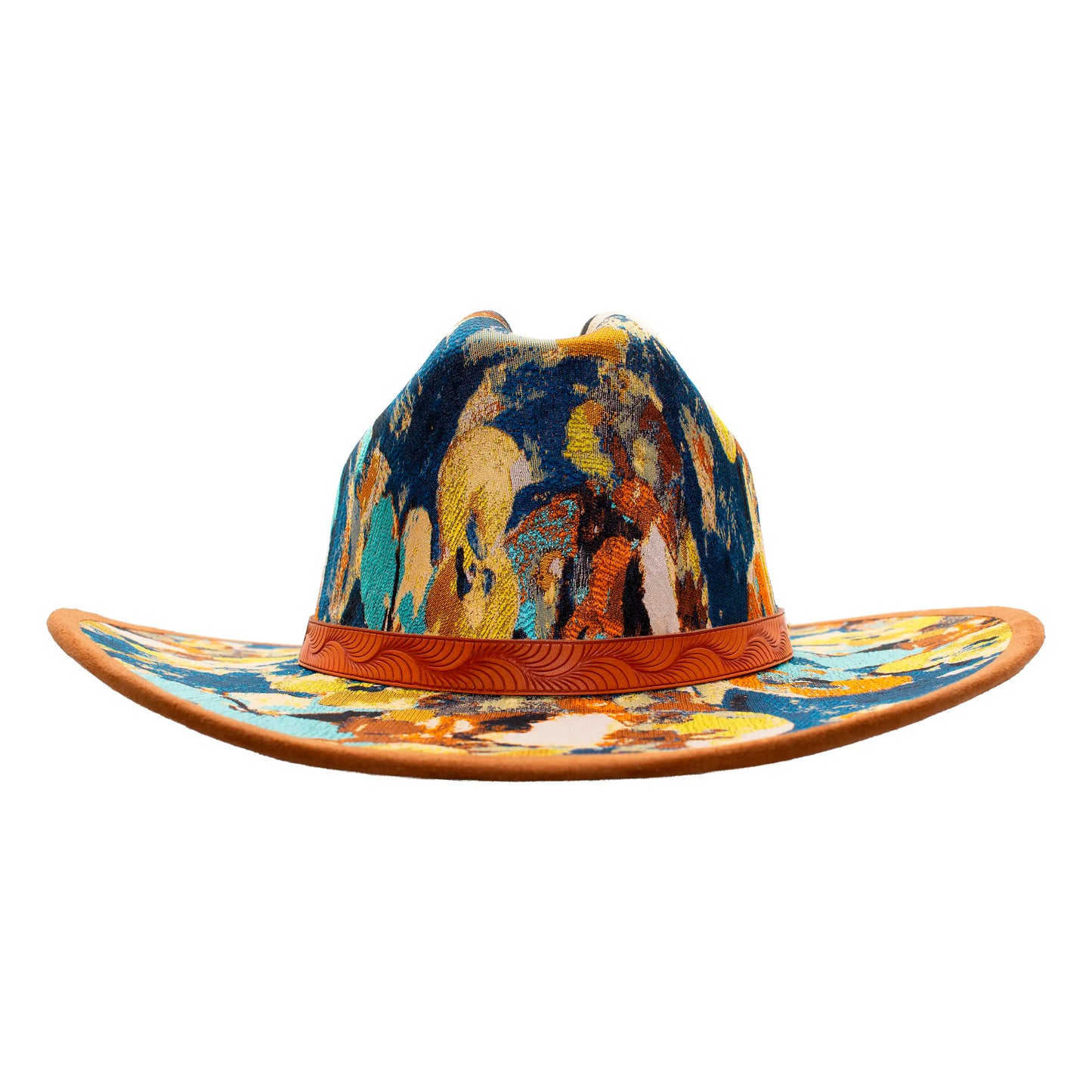 SOMBRERO FLORES MOSTAZA