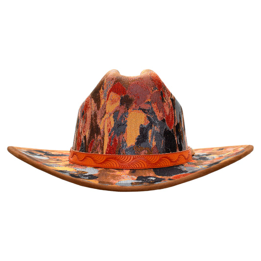 SOMBRERO FLORES OCRE