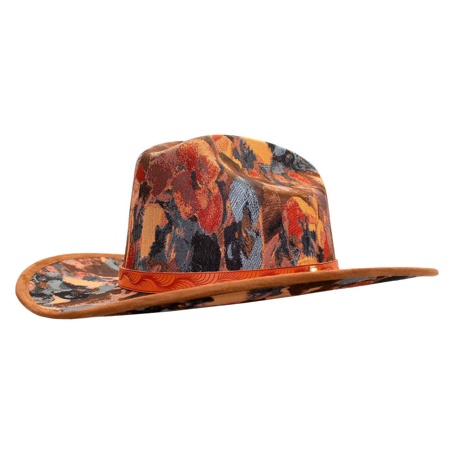 SOMBRERO FLORES OCRE