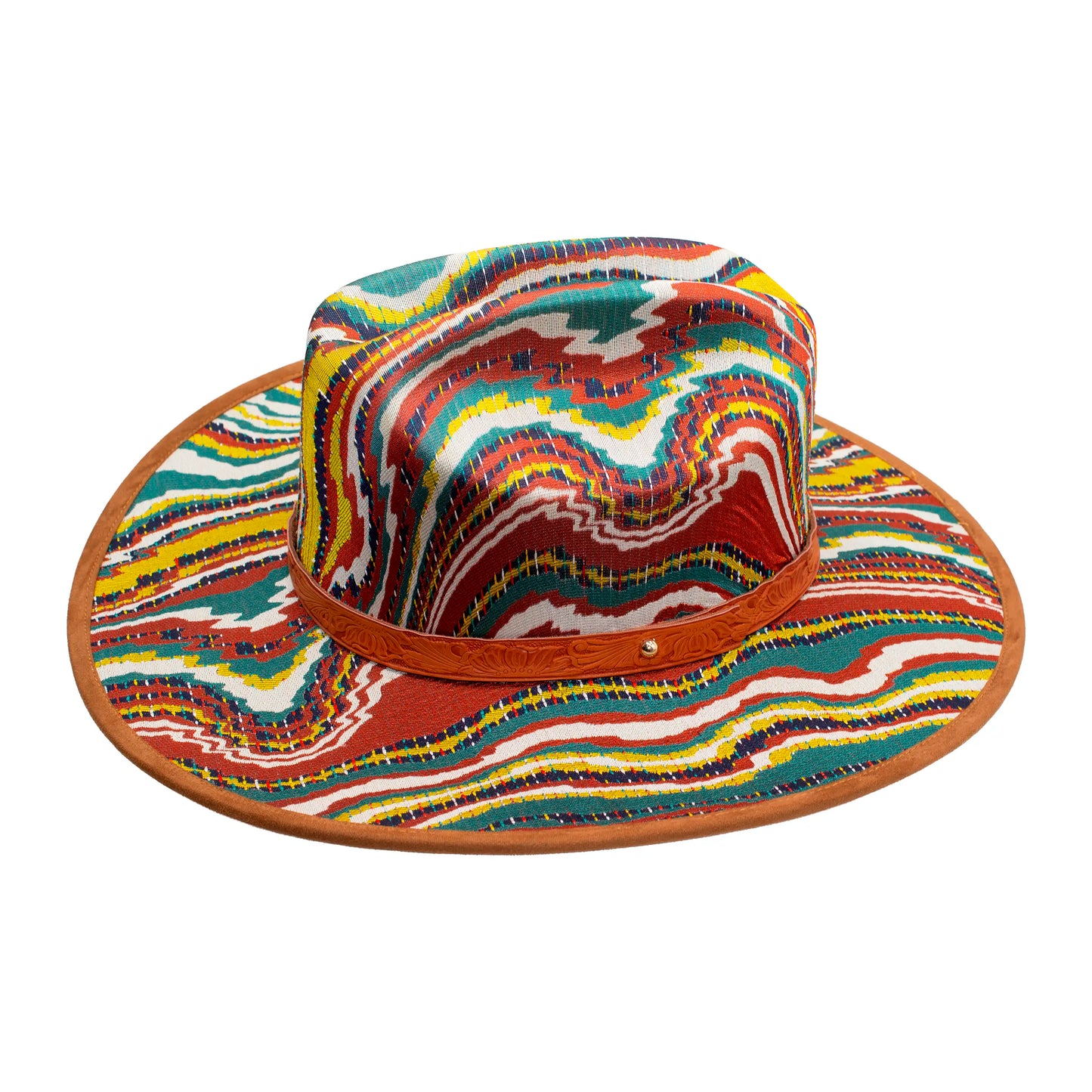 SOMBRERO PSICODELICO MOSTAZA