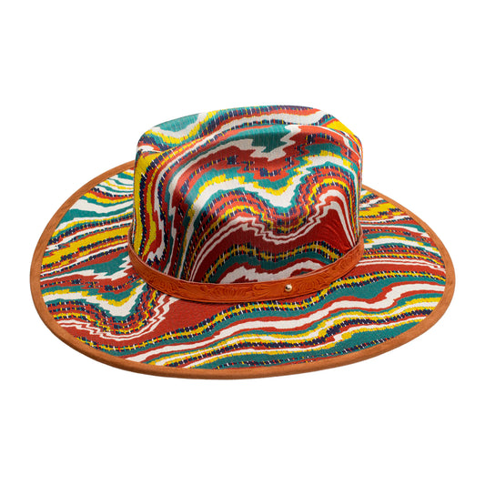 SOMBRERO PSICODELICO MOSTAZA
