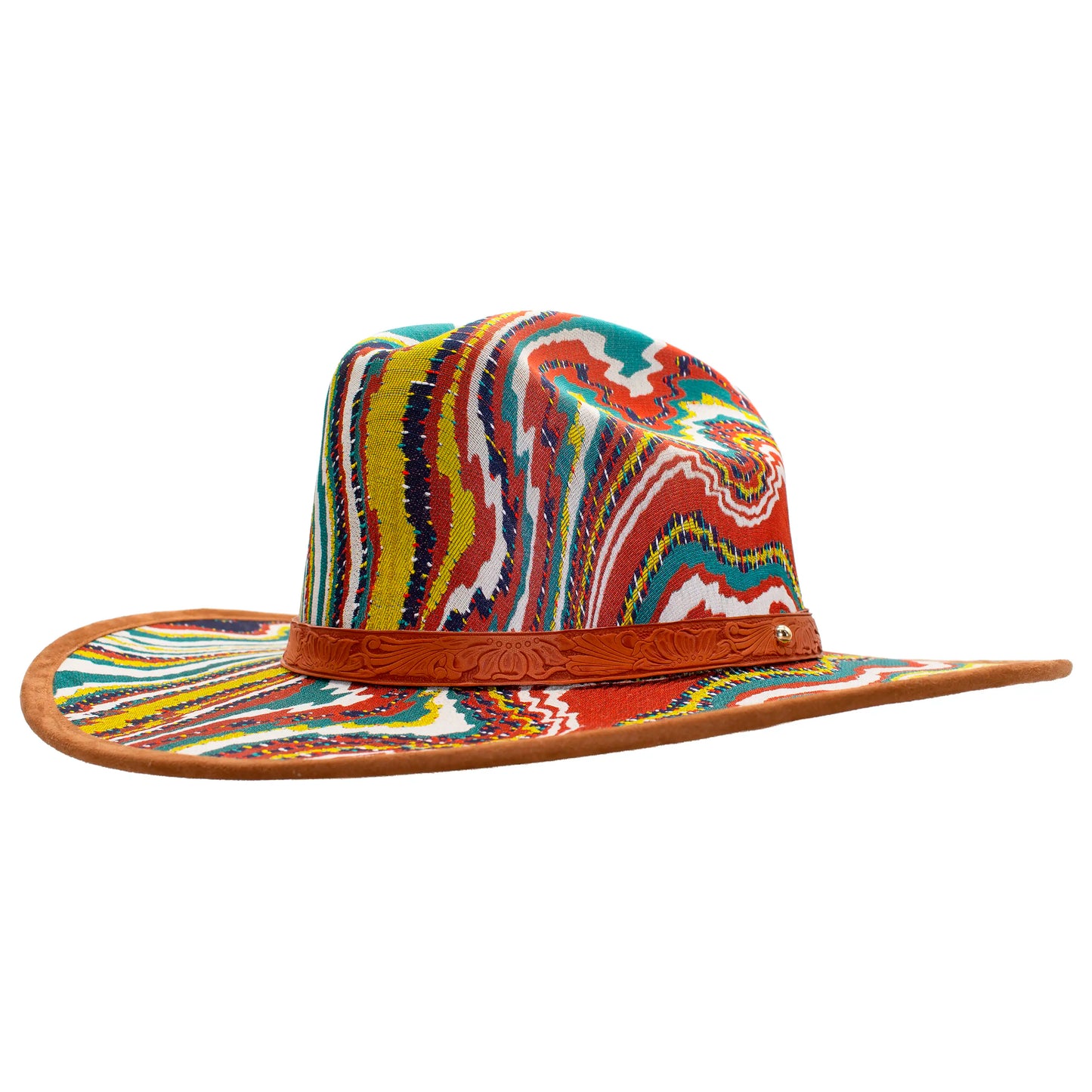SOMBRERO PSICODELICO MOSTAZA