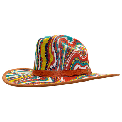 SOMBRERO PSICODELICO MOSTAZA
